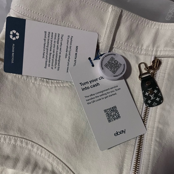 Louis Vuitton Night Denim Mini Shorts Milk White Rare Japan Exclusive Never Worn - Picture 16 of 16